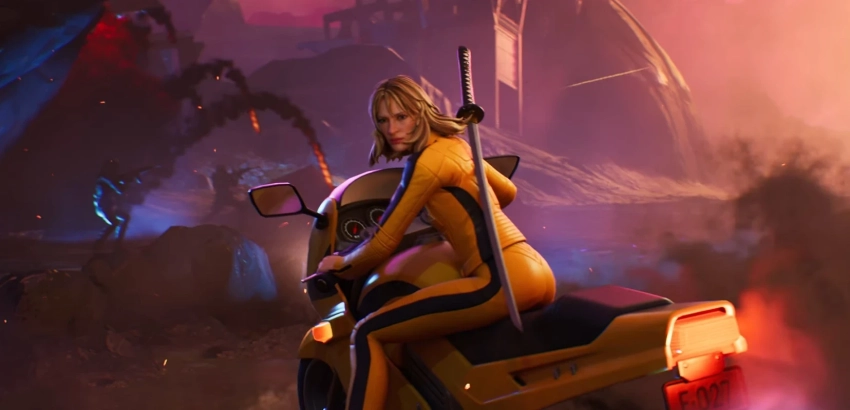 Fortnite получила тизер финала главы 6 с Умой Турман из «Убить Билла» и Годзиллой